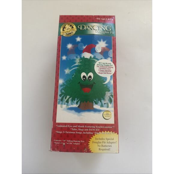 Gemmy Vtg 1997 Dancing Douglas Fir Singing Christmas Tree Motion Activated 14" - Picture 1 of 10